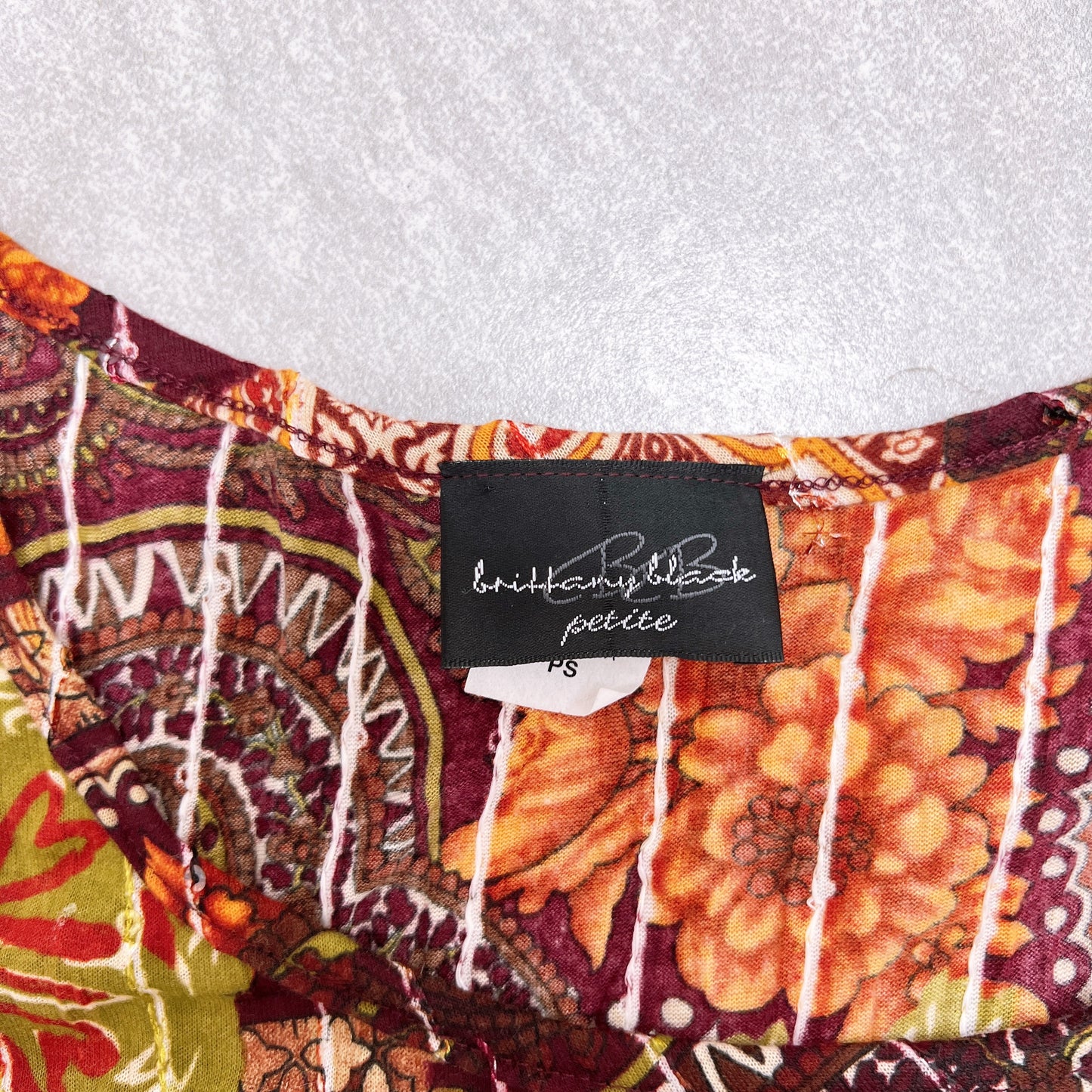 Y2K Paisley Fairy Top