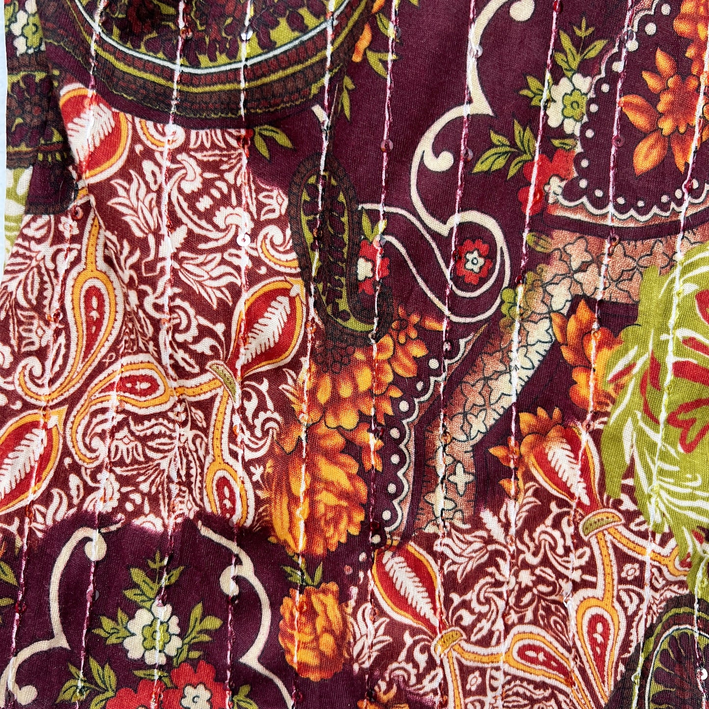 Y2K Paisley Fairy Top