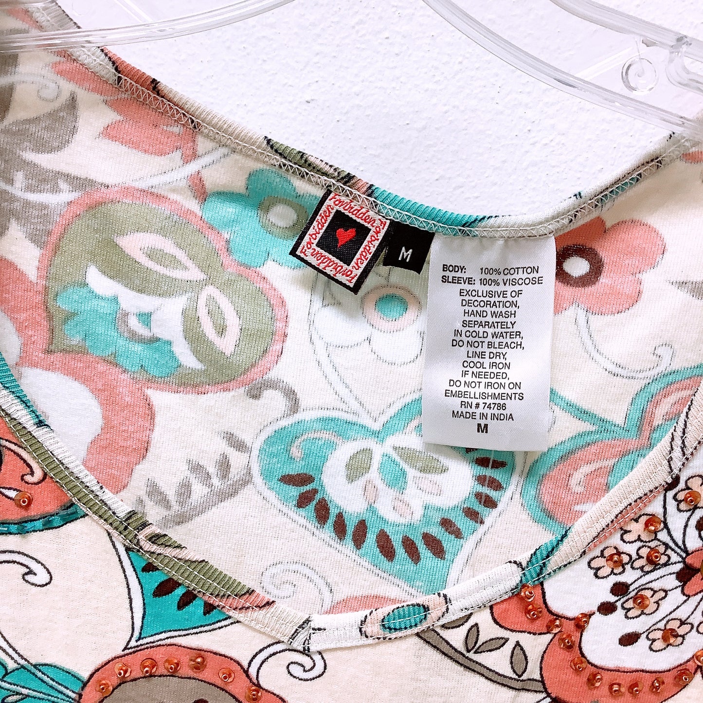 Forbidden Sequined Paisley Top
